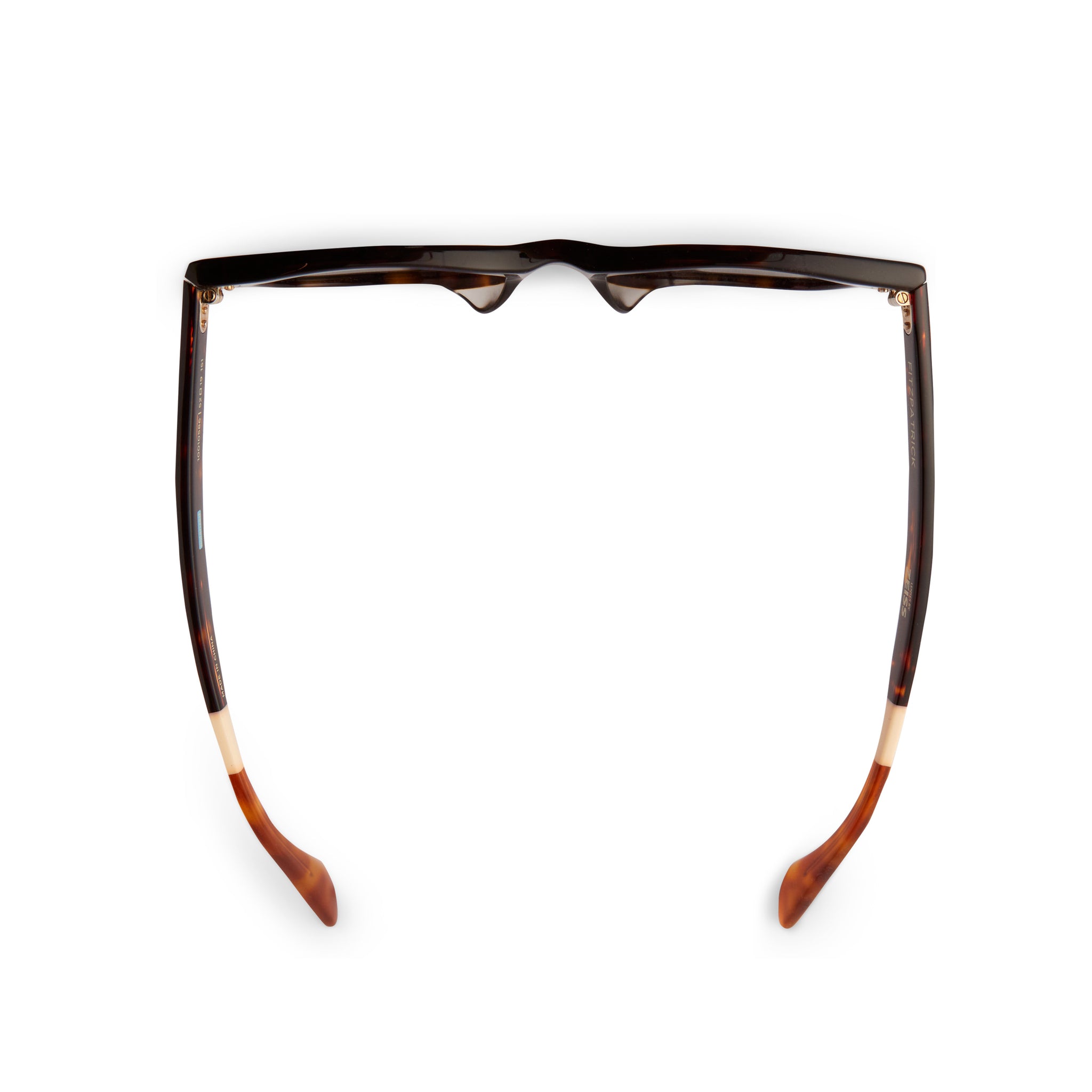 Beachmaster 301 Black Zeiss Polarized Handcrafted Sunglasses Top View