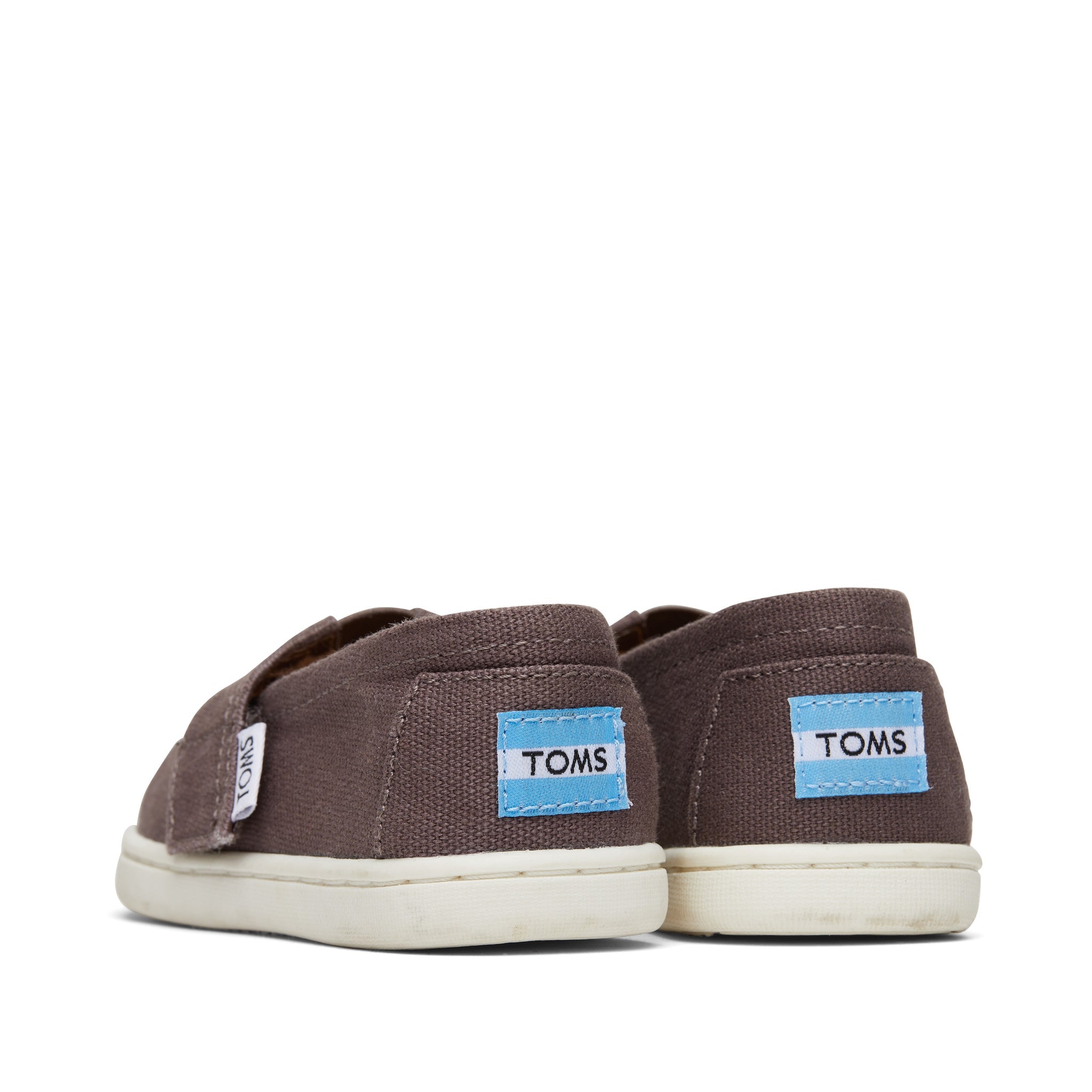 Alpargata Grey Canvas Toddler Shoe Back View