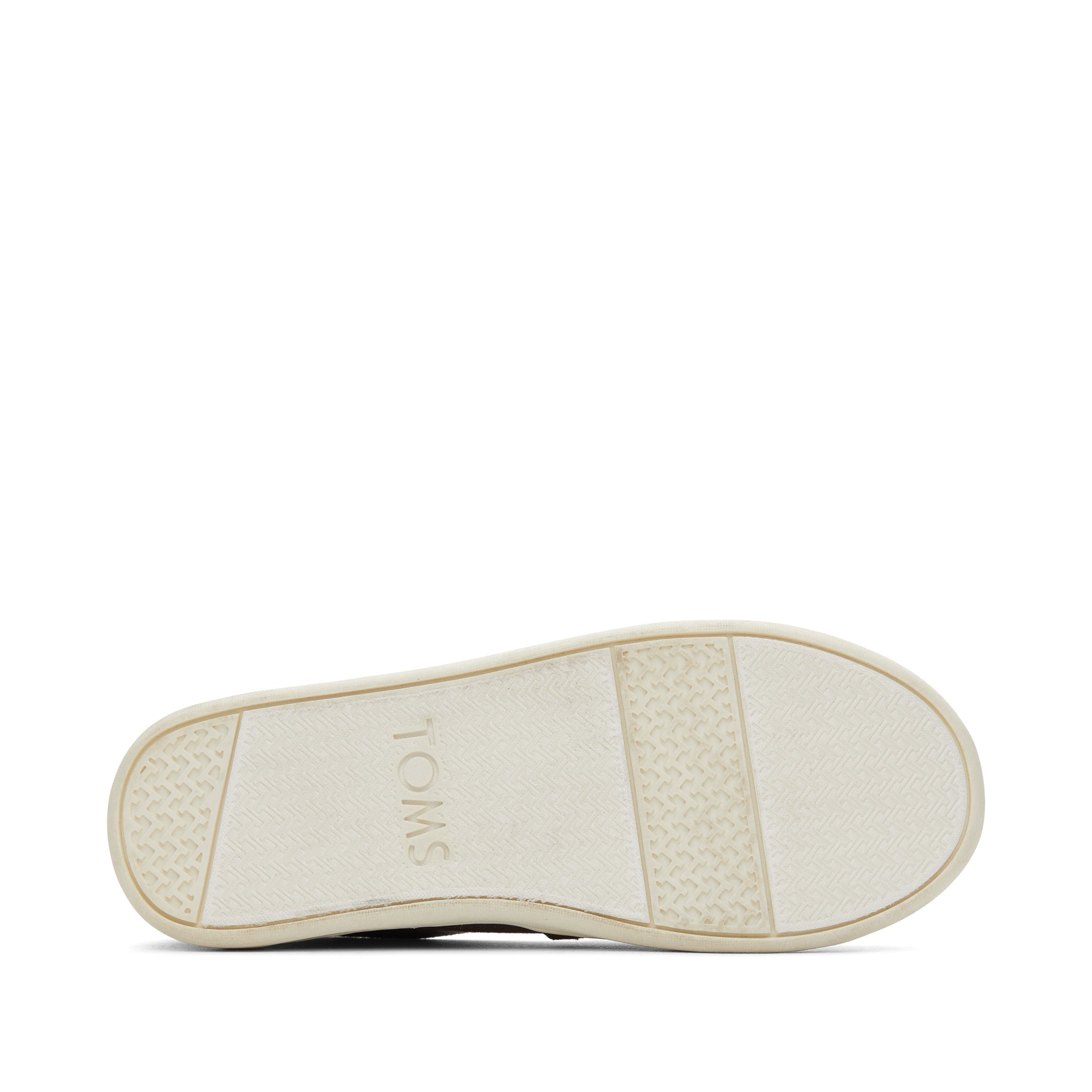 Youth Alpargata Grey Canvas Kids Shoe Bottom Sole View