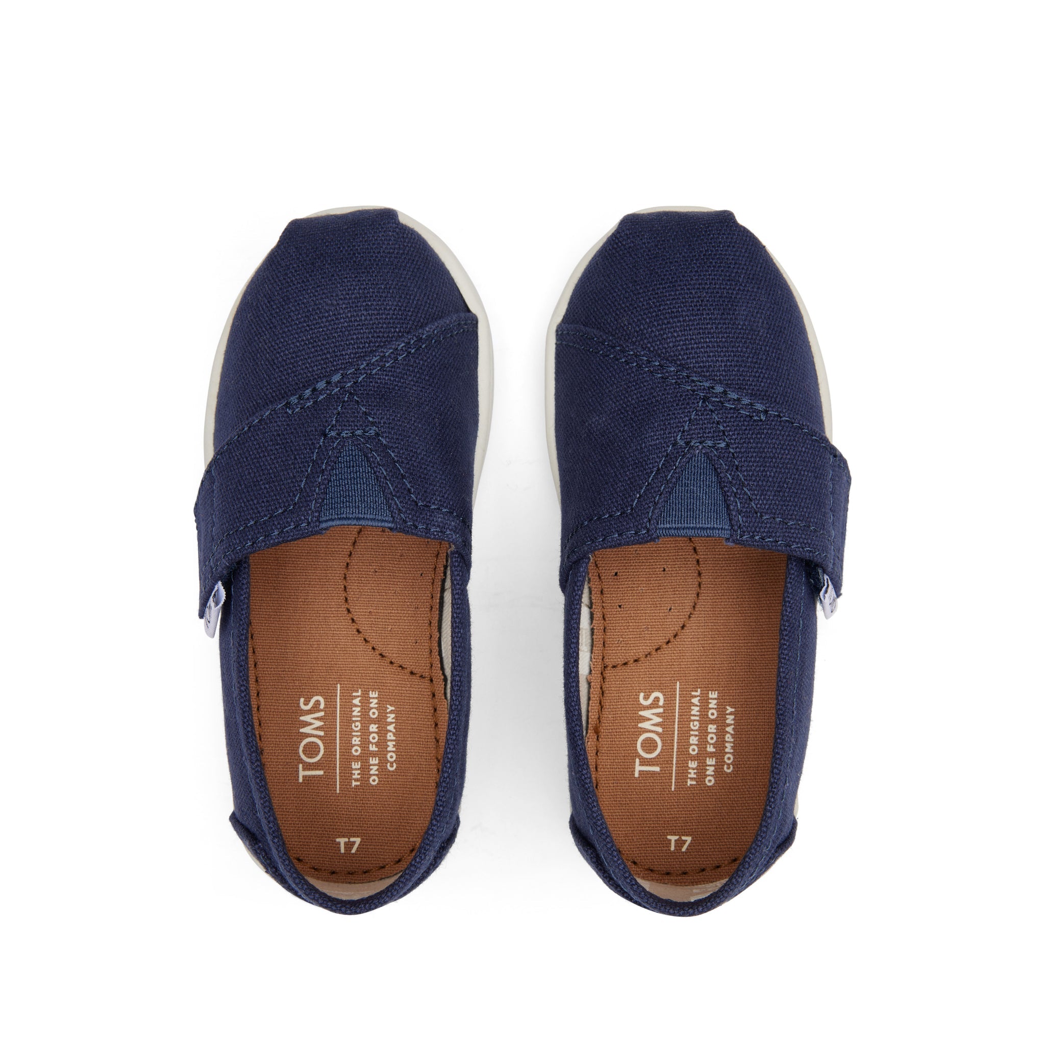 Alpargata Navy Canvas Toddler Shoe Top View