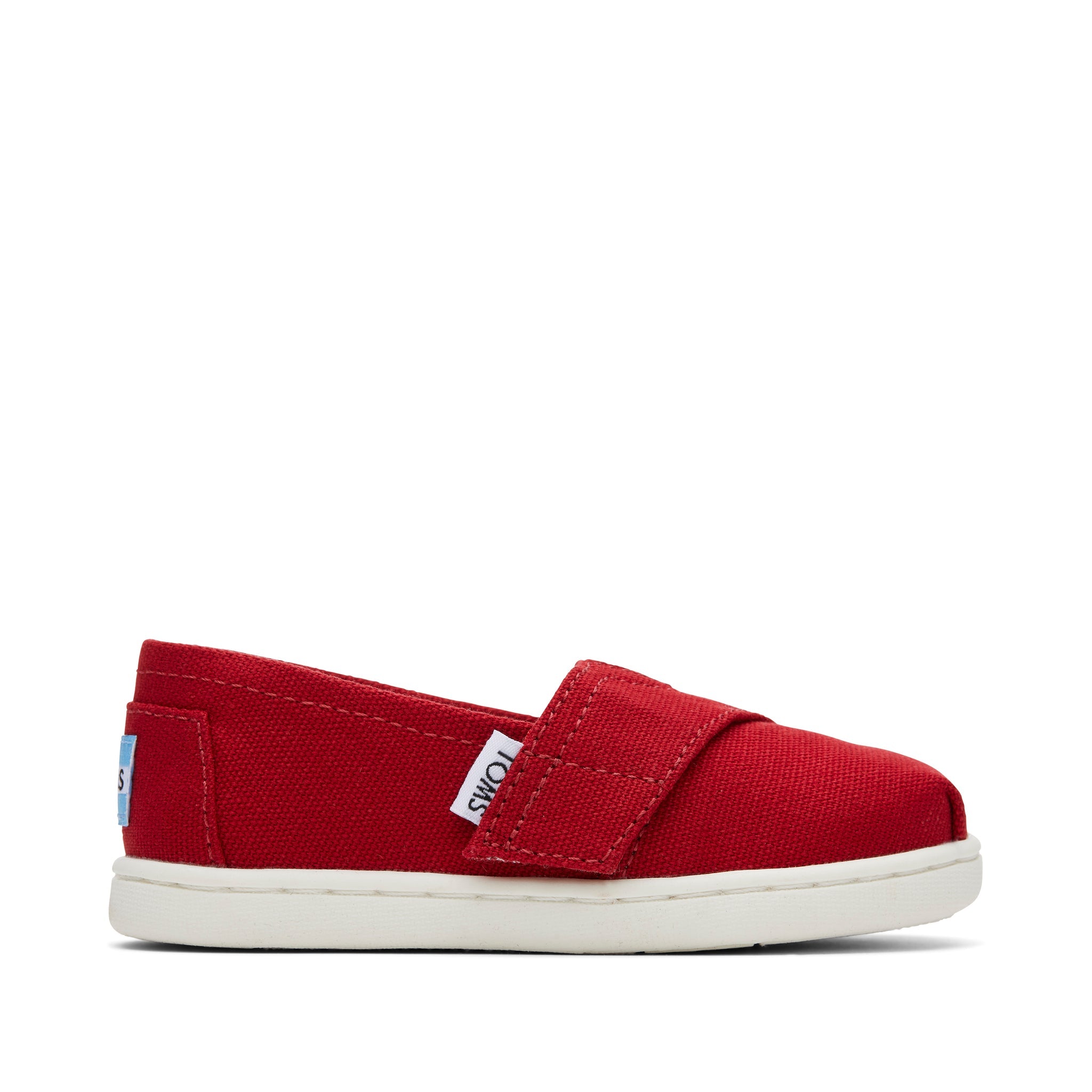 Alpargata Red Canvas Toddler Shoe Side View