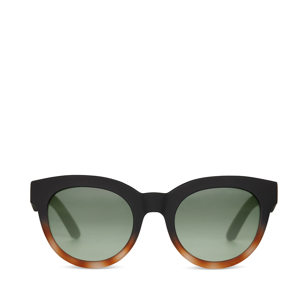 Florentin Black Tortoise Fade Polarized Traveler Sunglasses Front View