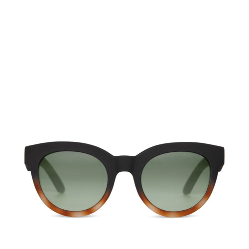 Florentin Black Tortoise Fade Polarized Traveler Sunglasses Front View