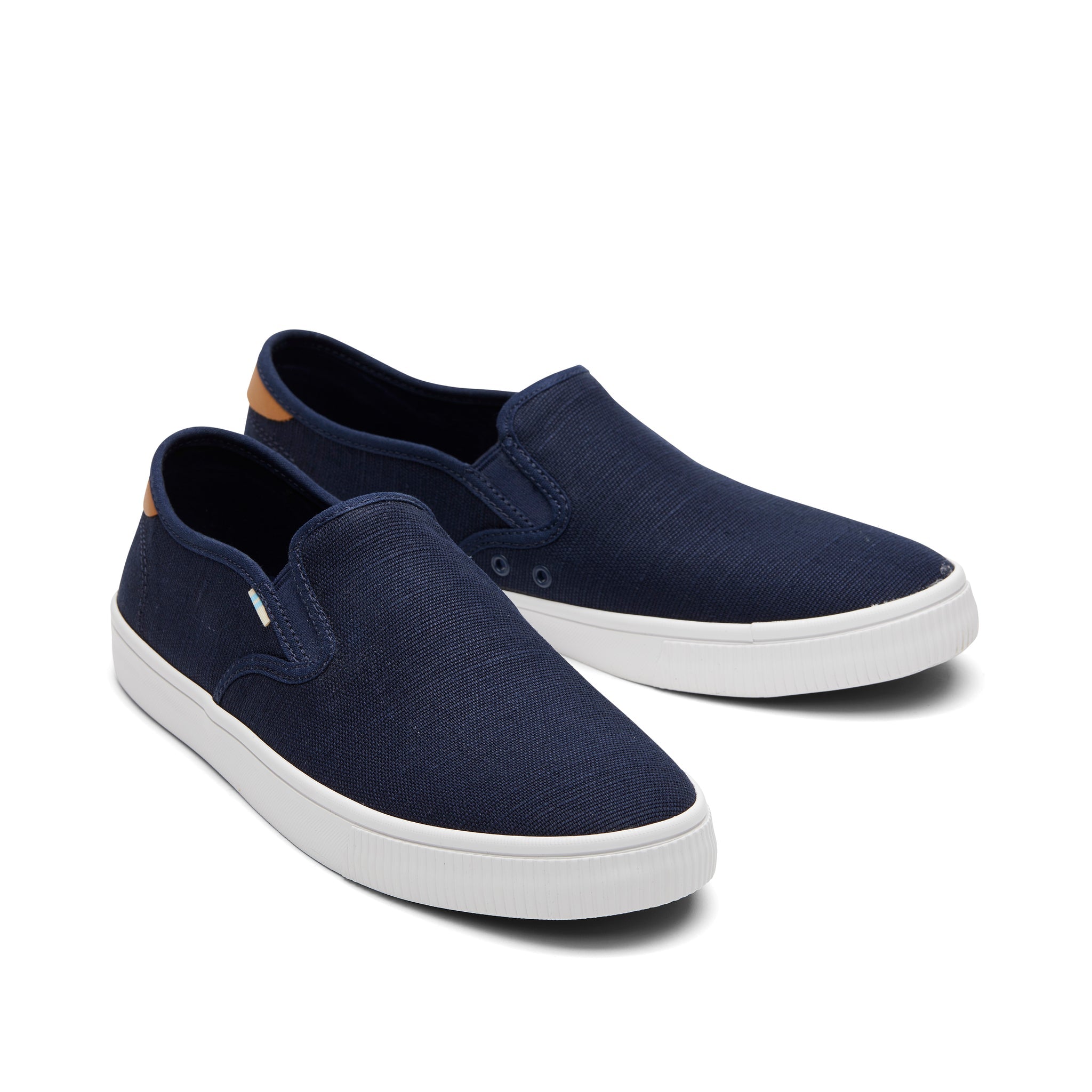 Baja Navy Heritage Canvas Slip On Sneaker Front View