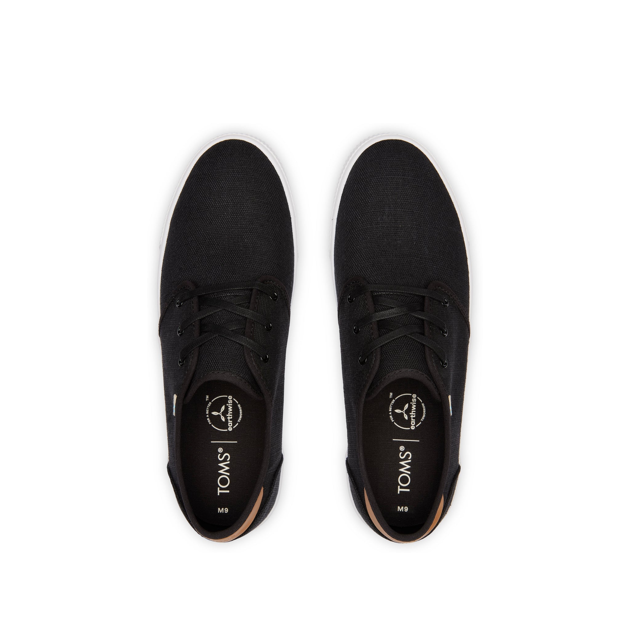 Carlo Black Heritage Canvas Lace-Up Sneaker Top View