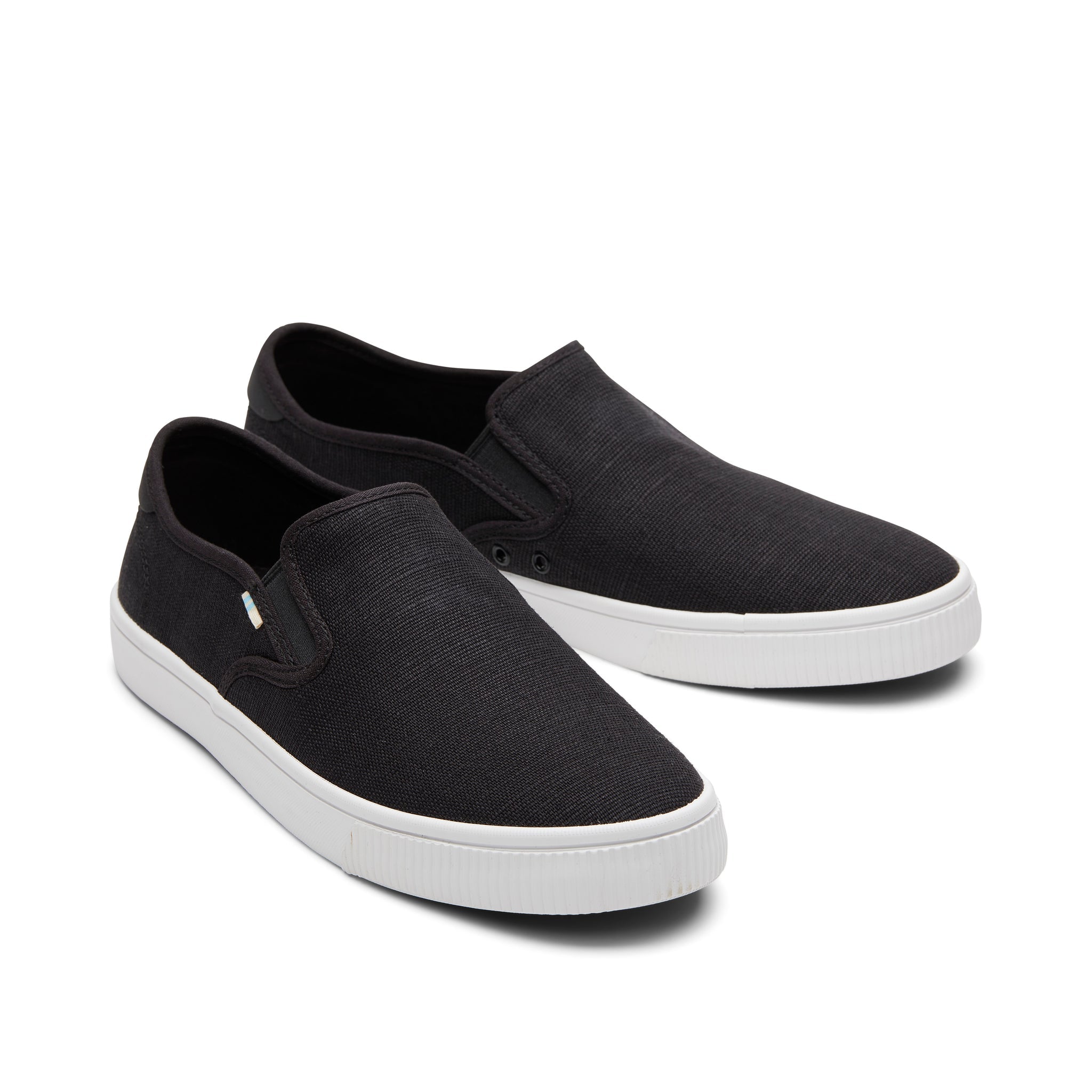 Baja Black Heritage Canvas Slip On Sneaker Front View