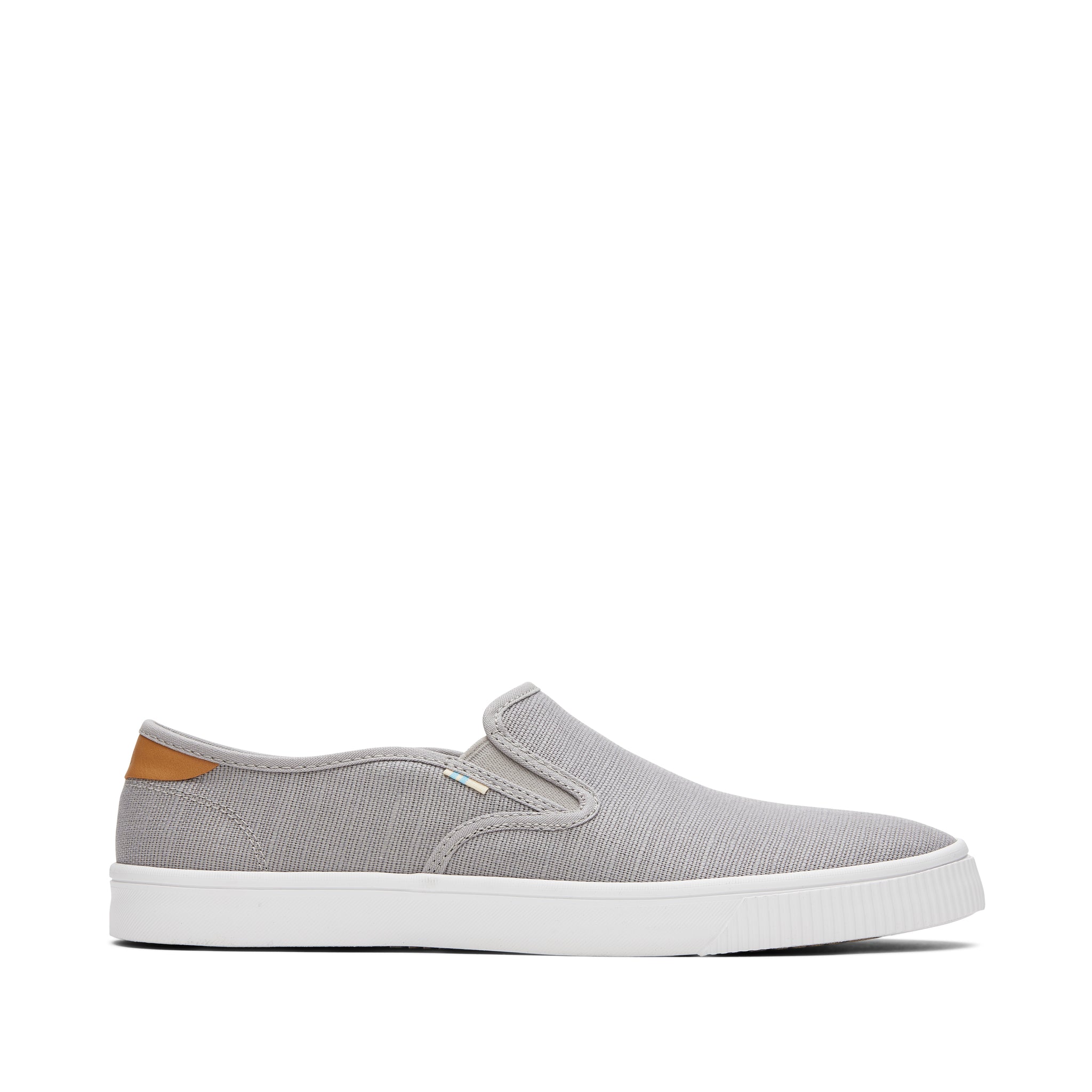 Baja Grey Heritage Canvas Slip On Sneaker Side View
