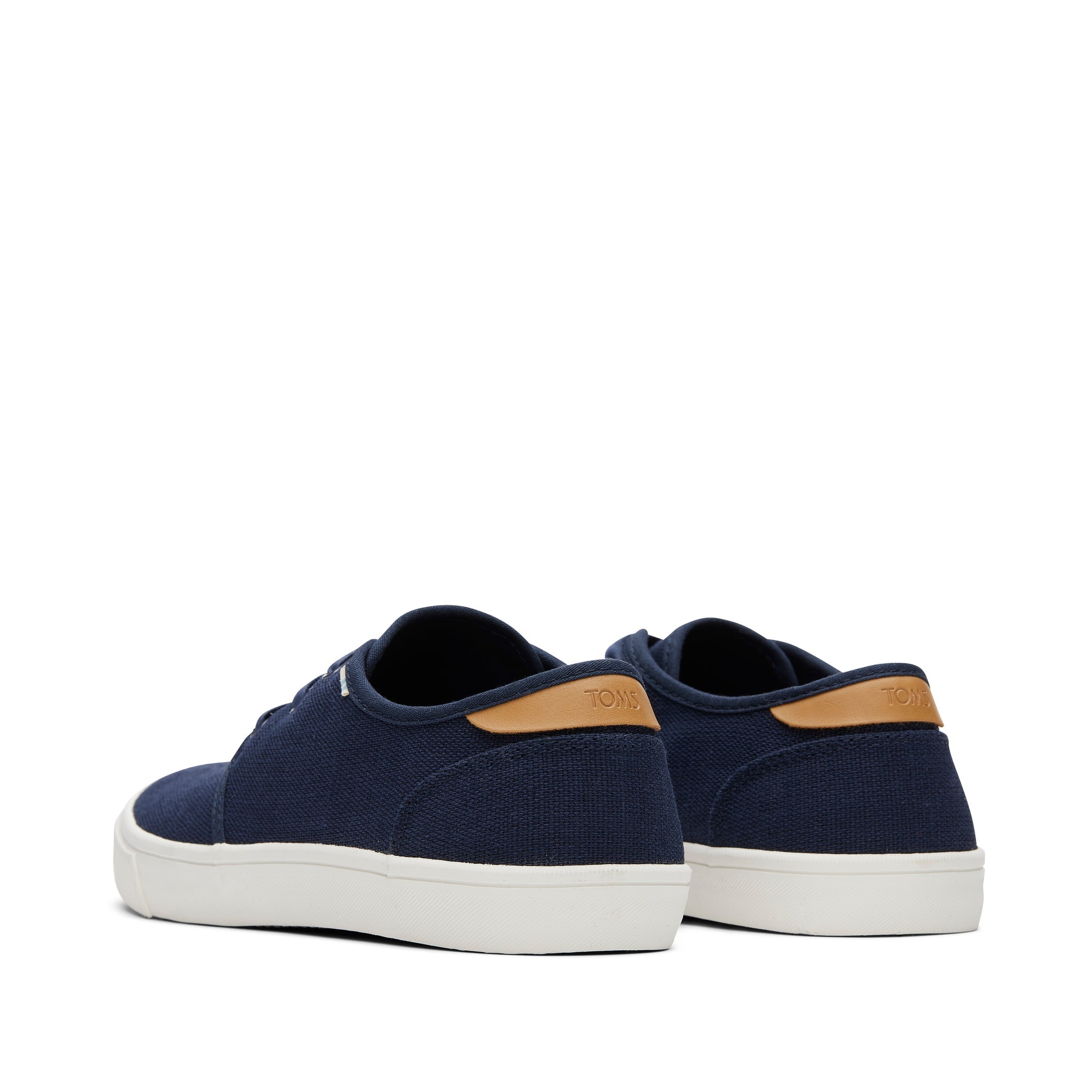 Carlo Navy Heritage Canvas Lace-Up Sneaker Back View