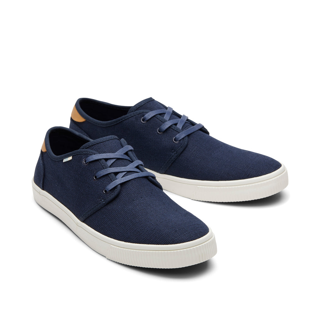 Carlo Navy Heritage Canvas Lace-Up Sneaker Front View