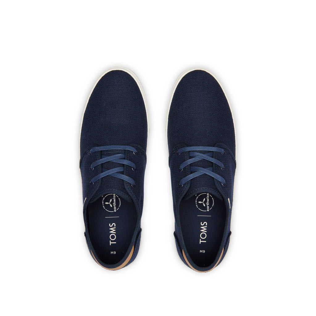 Carlo Navy Heritage Canvas Lace-Up Sneaker Top View