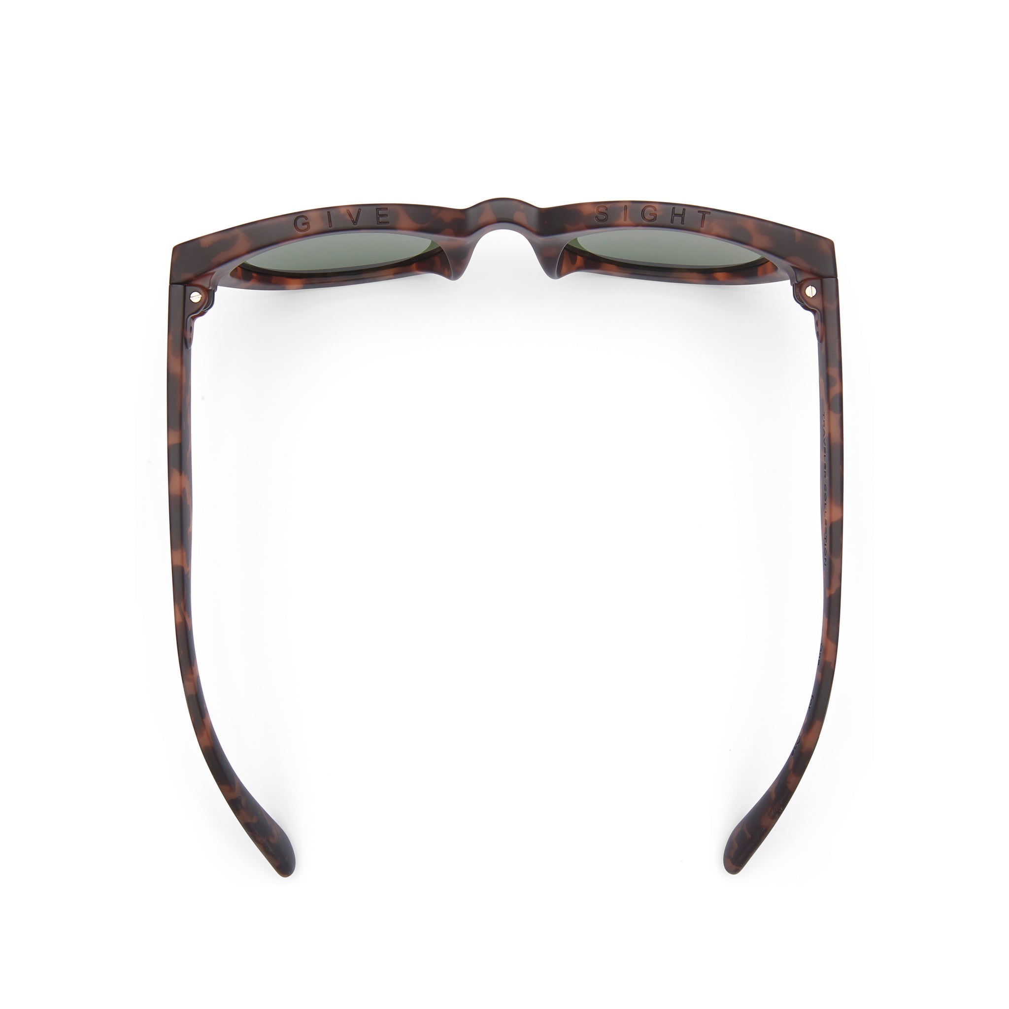 Florentin Black Tortoise Traveler Sunglasses Top View
