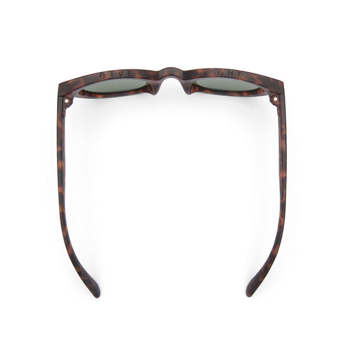 Florentin Black Tortoise Traveler Sunglasses Top View