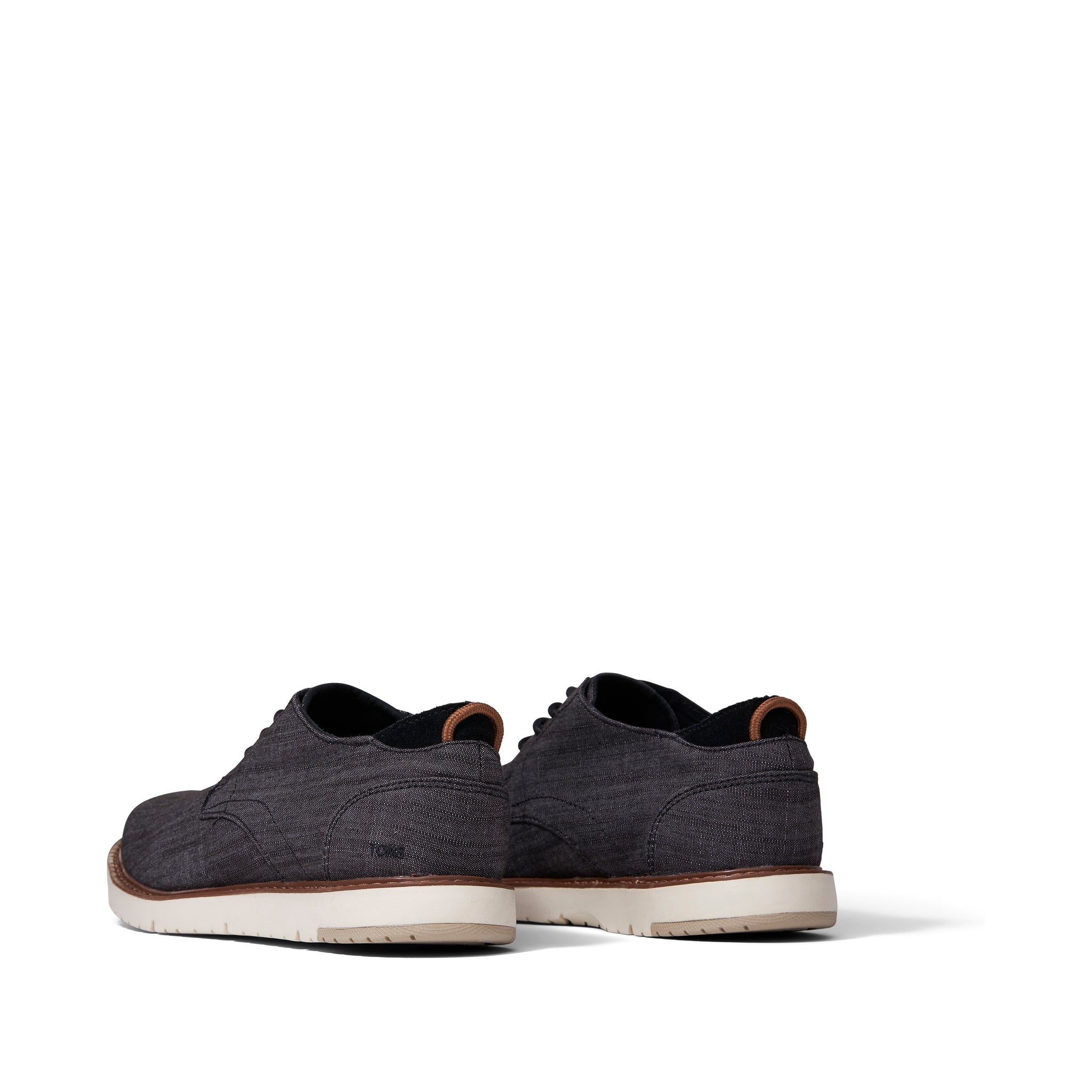 Navi Black Denim Dress Shoe Back View