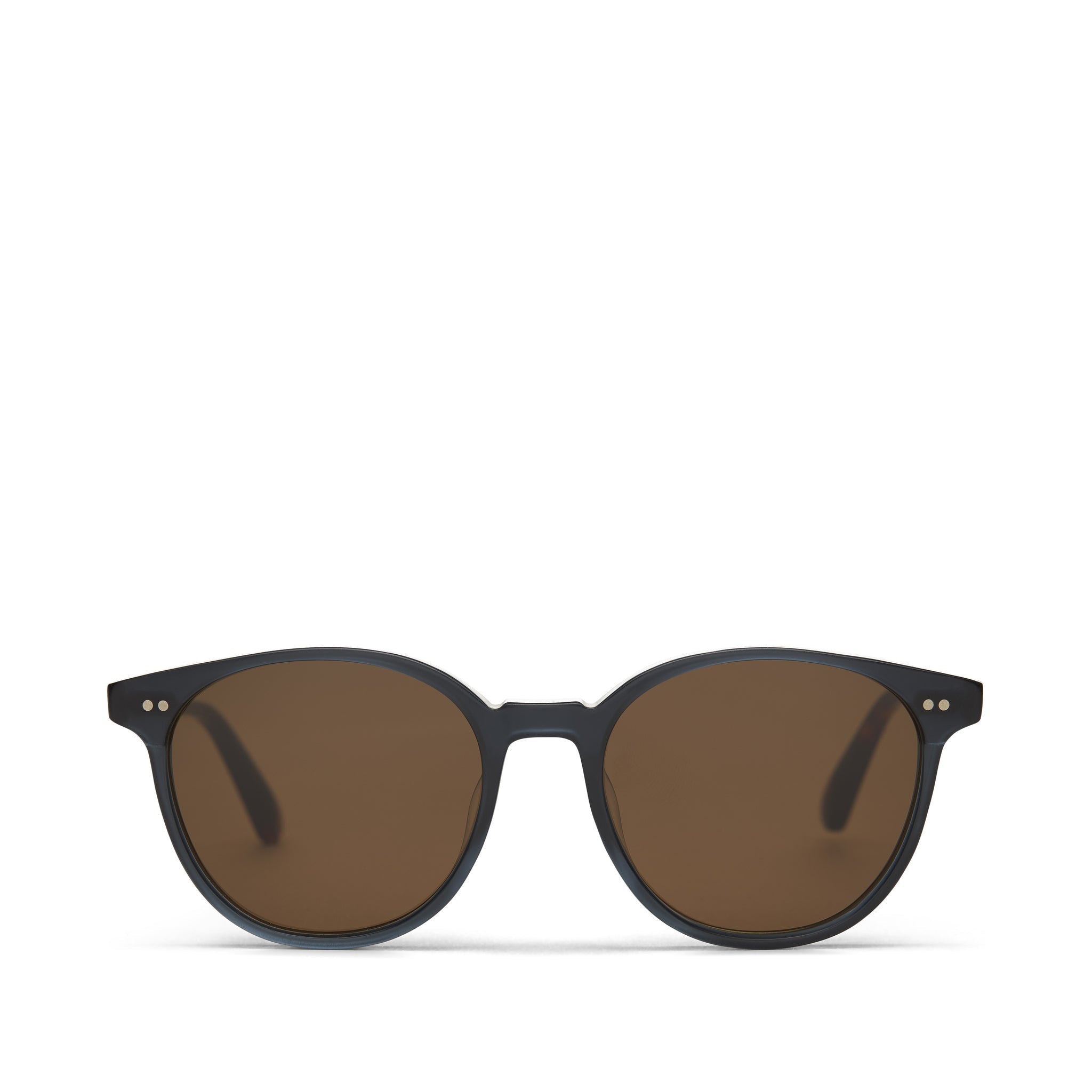 Bellini Black Teal Handcrafted Sunglasses Front View