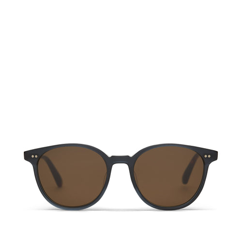 Bellini Black Teal Handcrafted Sunglasses Front View