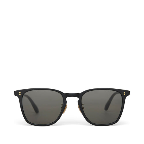 Emerson Black Handcrafted Sunglasses Front View