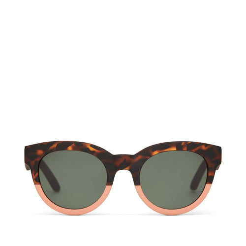 Florentin Blonde Tortoise Coral Fade Traveler Sunglasses Front View