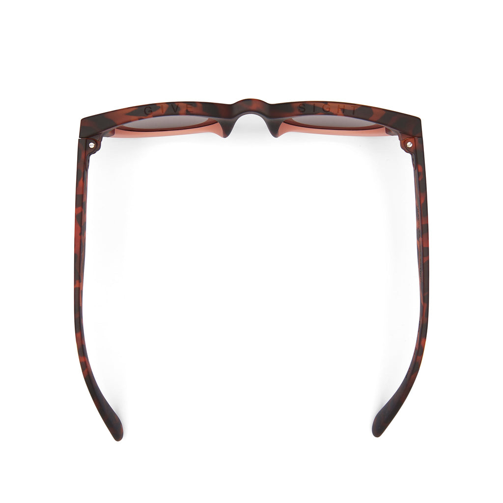 Florentin Blonde Tortoise Coral Fade Traveler Sunglasses Top View