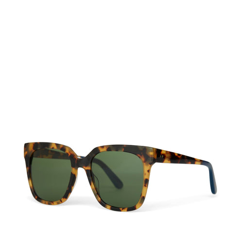Natasha Tortoise Polarized Handcrafted Sunglasses Side Angle View