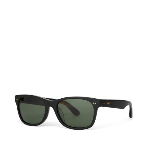 Beachmaster 301 Black Polarized Handcrafted Sunglasses Side Angle View