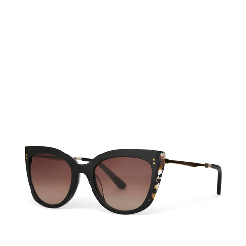Sophia Honey Multi Handcrafted Sunglasses Side Angle View