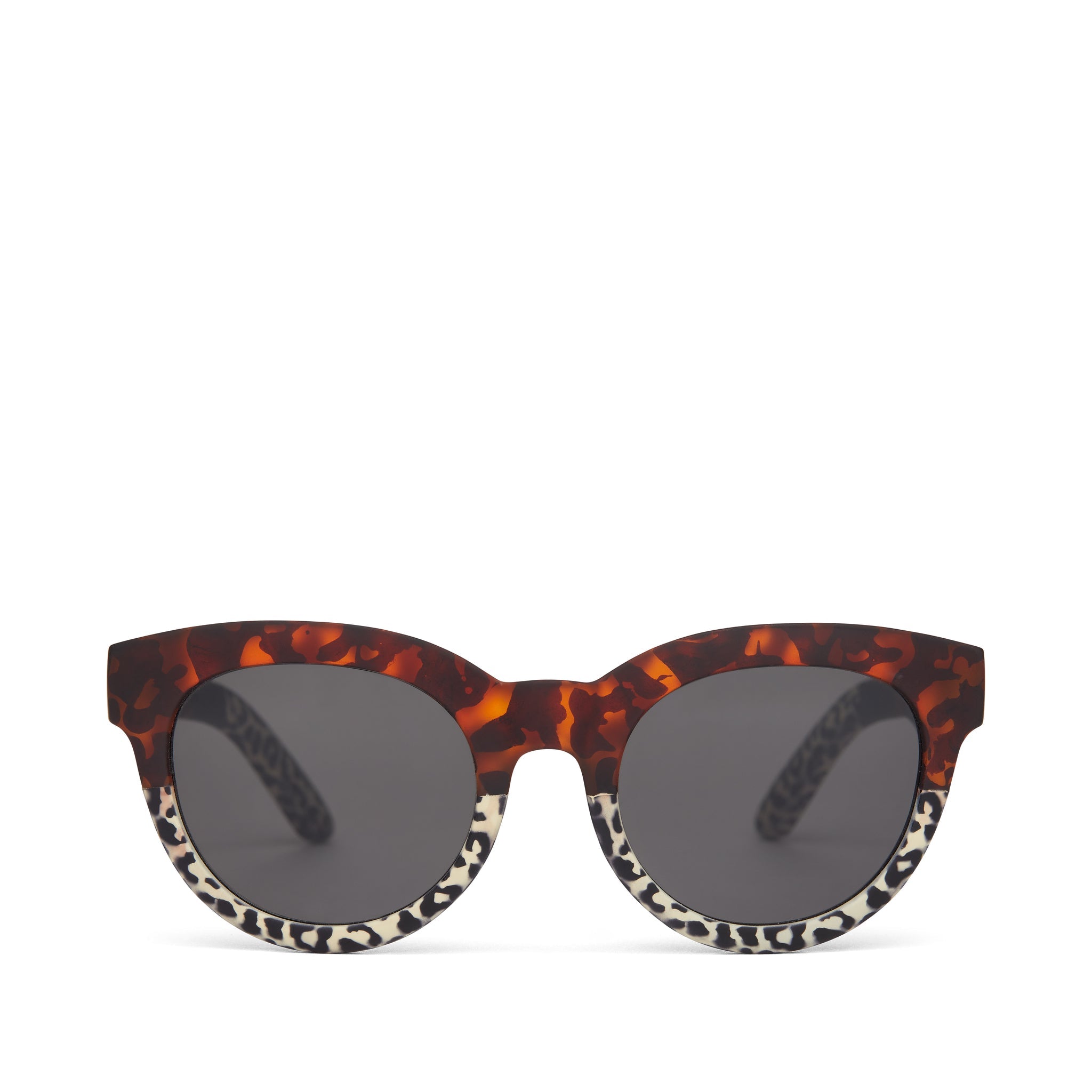 Florentin Blonde Tortoise Cheetah Fade Traveler Sunglasses Front View