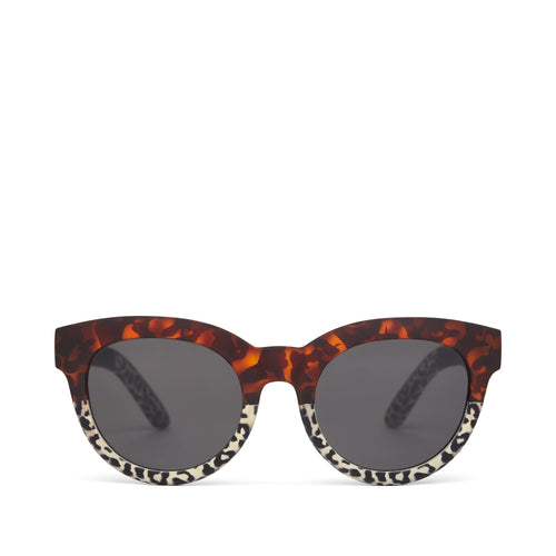 Florentin Blonde Tortoise Cheetah Fade Traveler Sunglasses Front View