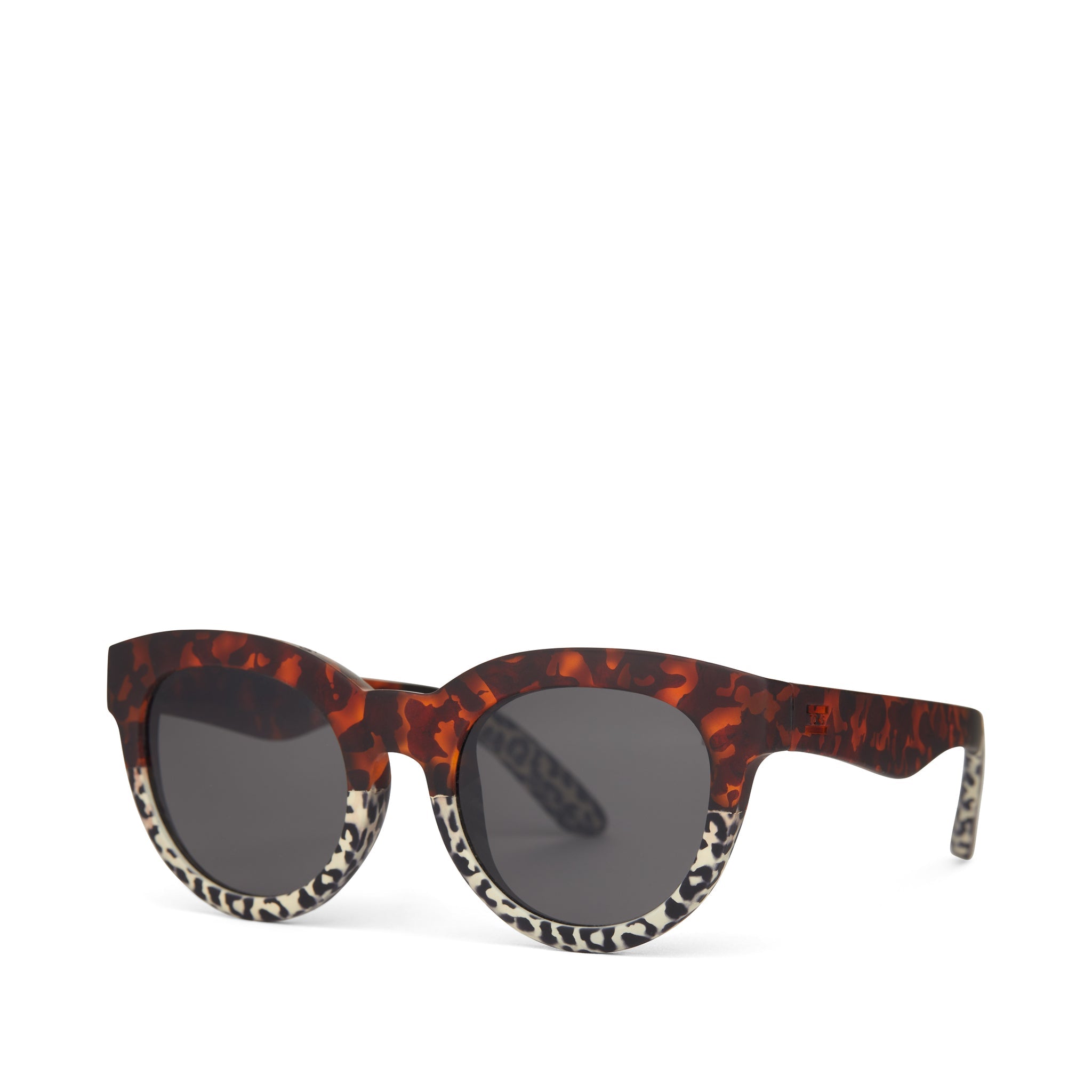 Florentin Blonde Tortoise Cheetah Fade Traveler Sunglasses Side Angle View