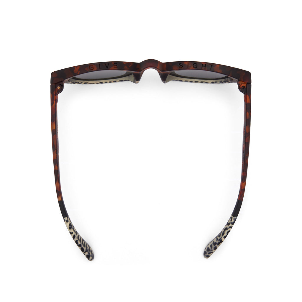 Florentin Blonde Tortoise Cheetah Fade Traveler Sunglasses Top View