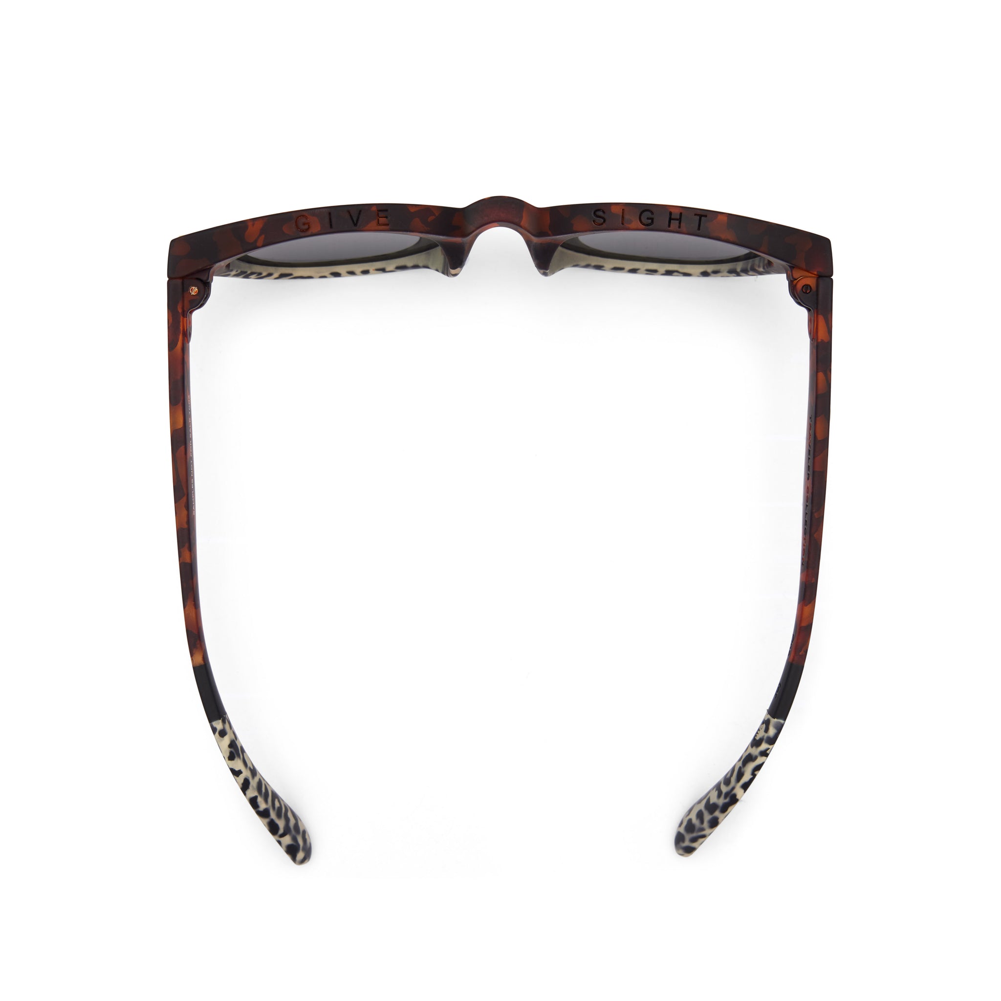 Florentin Blonde Tortoise Cheetah Fade Traveler Sunglasses Top View