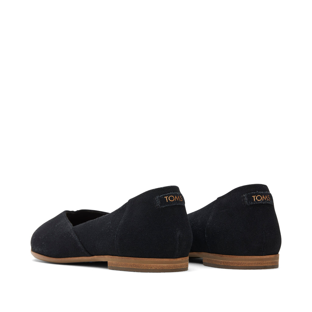 Jutti Neat Black Suede Flat Back View