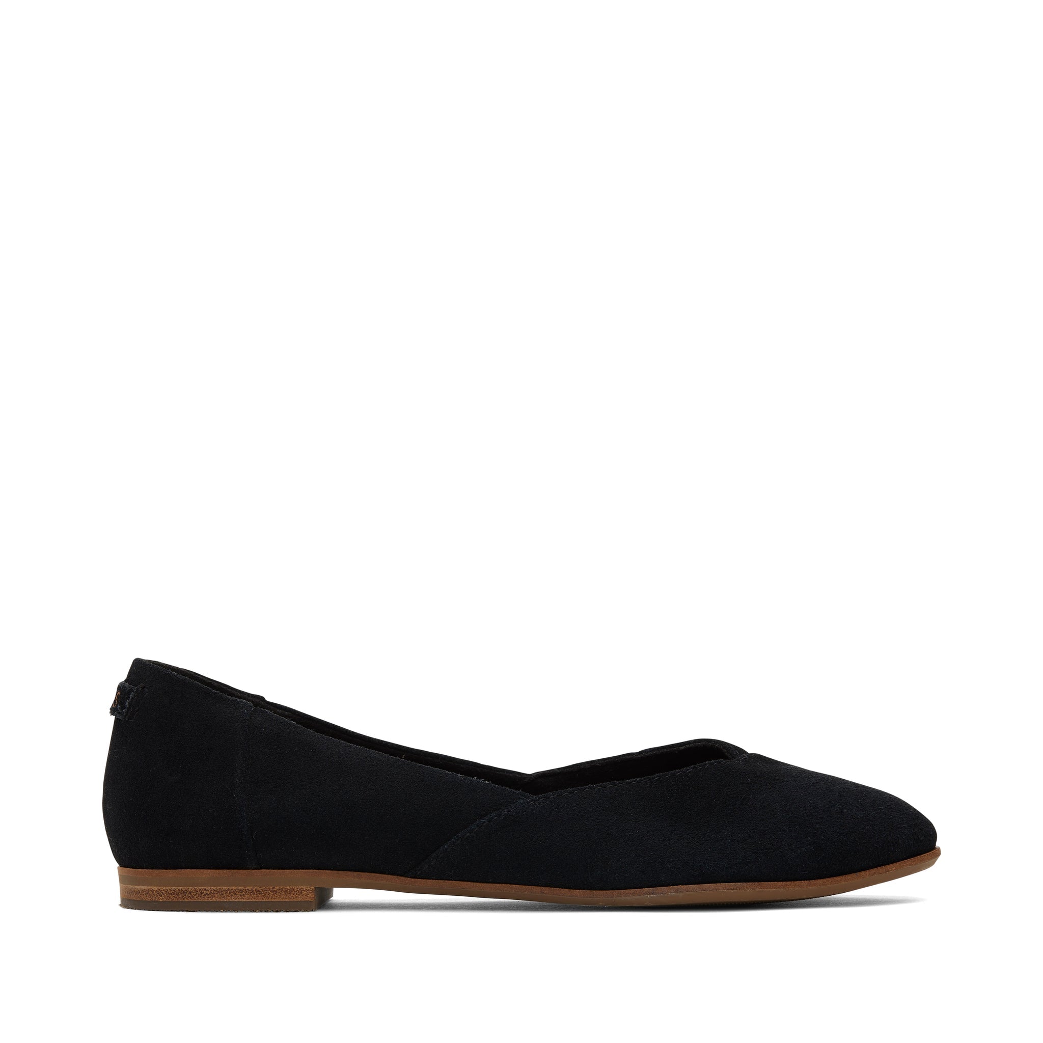 Jutti Neat Black Suede Flat Side View