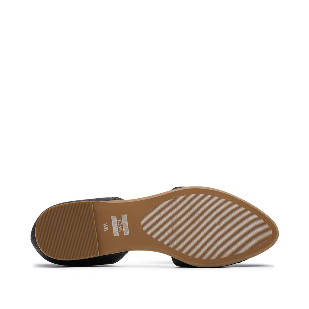 Jutti D'Orsay Black Embossed Flat Bottom Sole View