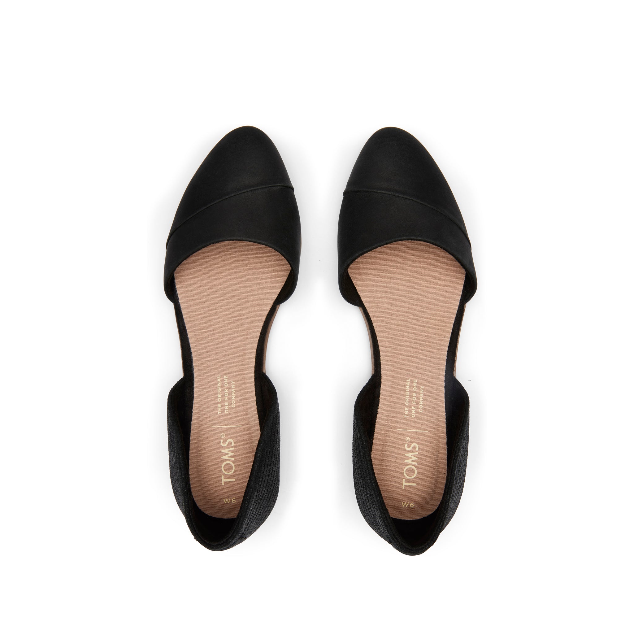 Jutti D'Orsay Black Embossed Flat Top View