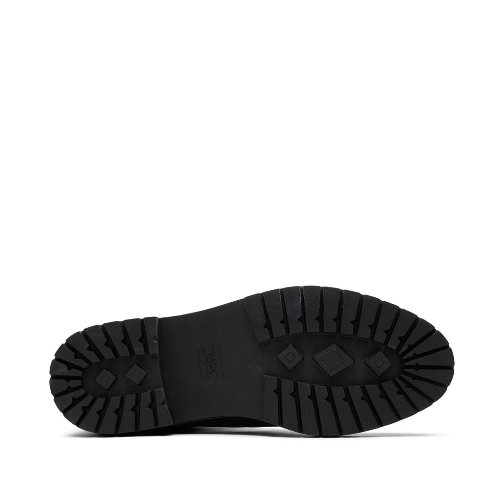 Frankie Black Water Resistant Lace-Up Boot Bottom Sole View