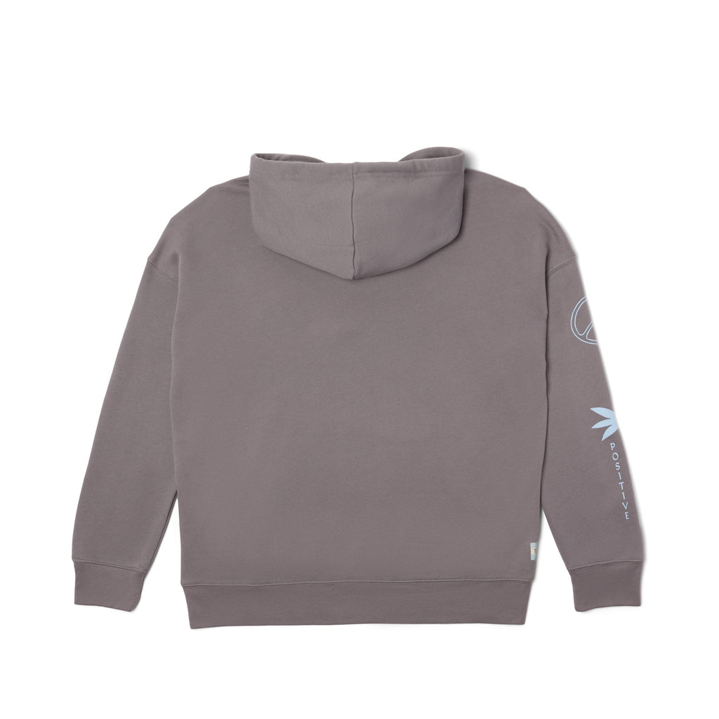 Multi Graphic Fleece Hoodie Back View