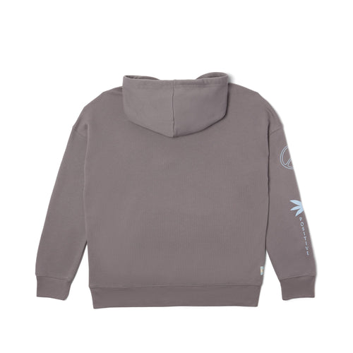 Multi Graphic Fleece Hoodie Back View