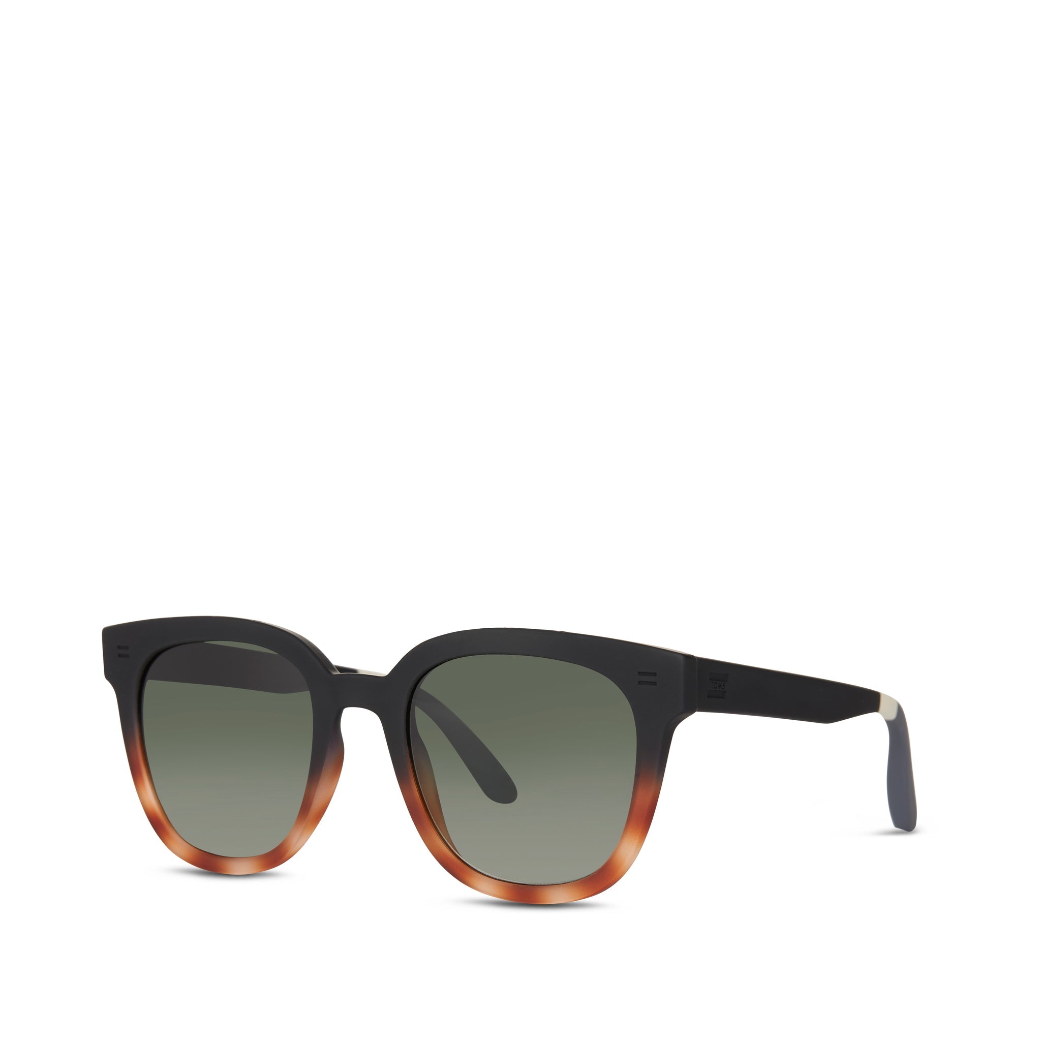 Juniper Black Tortoise Fade Polarized Traveler Sunglasses Side View