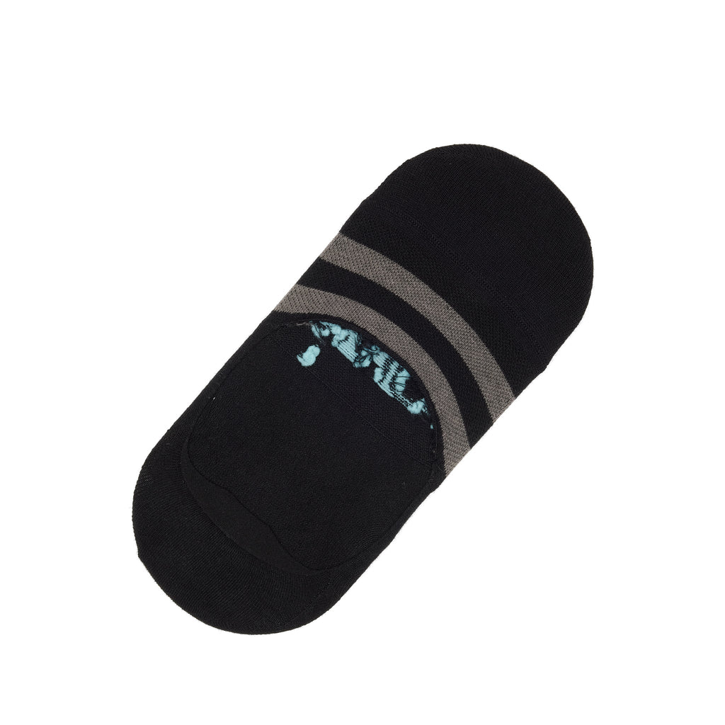 Classic No Show Socks Black Front View