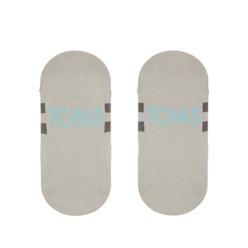 Classic No Show Socks Grey Back View