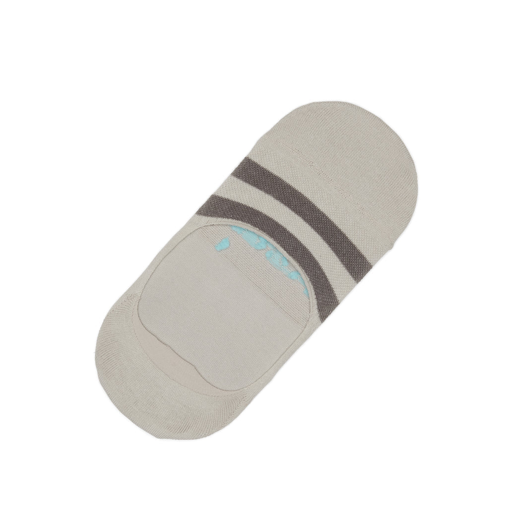 Classic No Show Socks Grey Front View