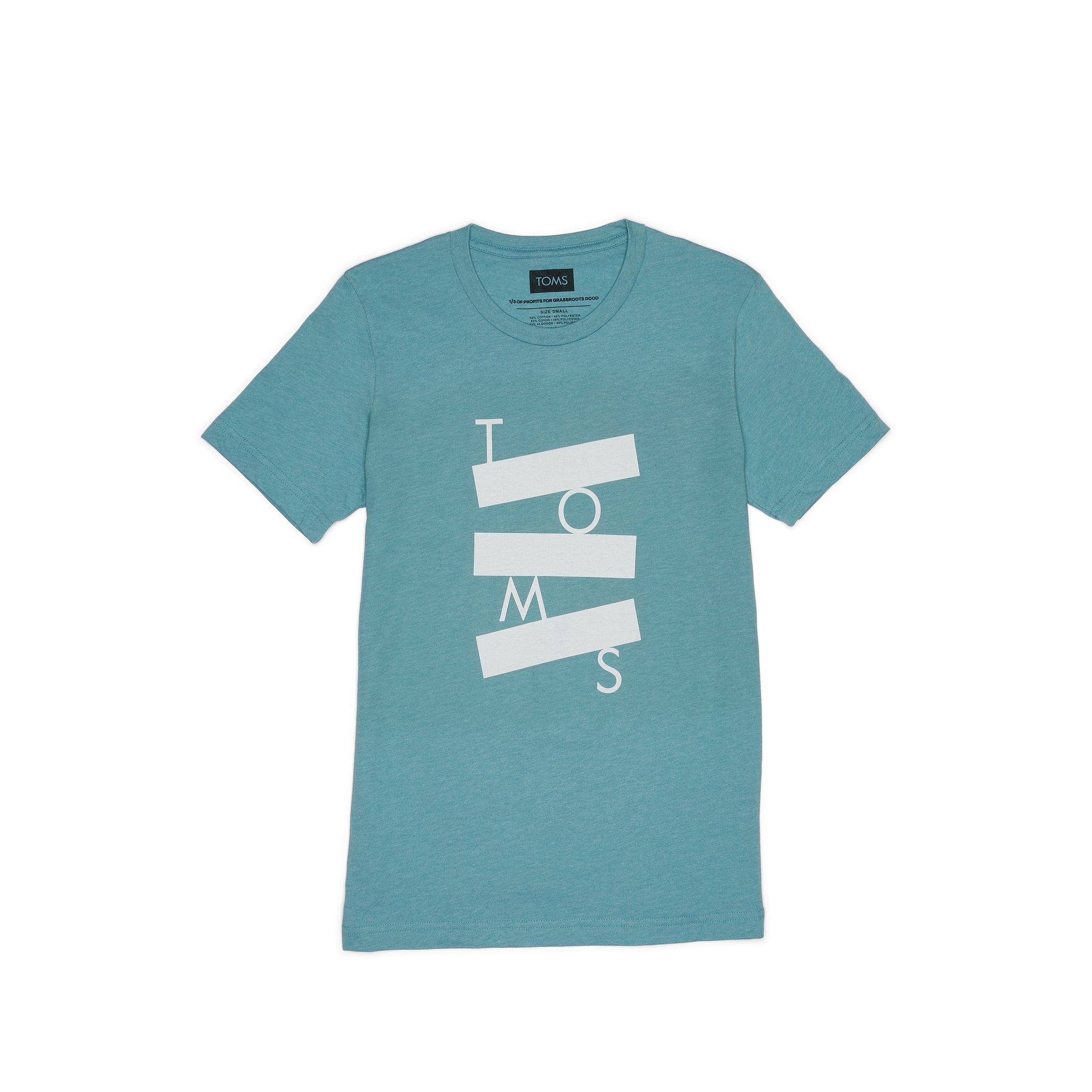 TOMS Logo Short Sleeve Crew Tee Front View