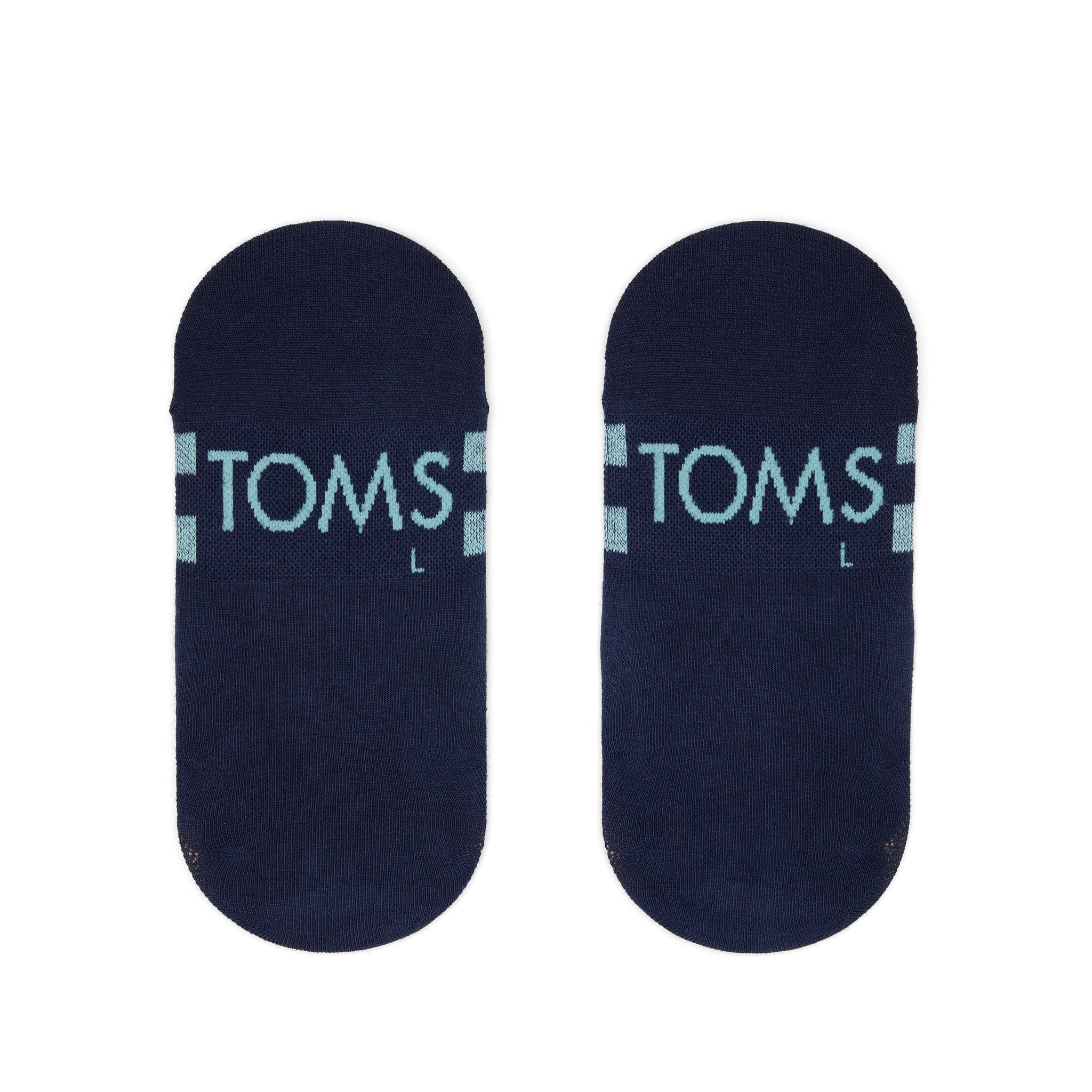 Classic No Show Socks Navy Back View