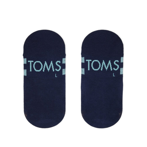 Classic No Show Socks Navy Back View