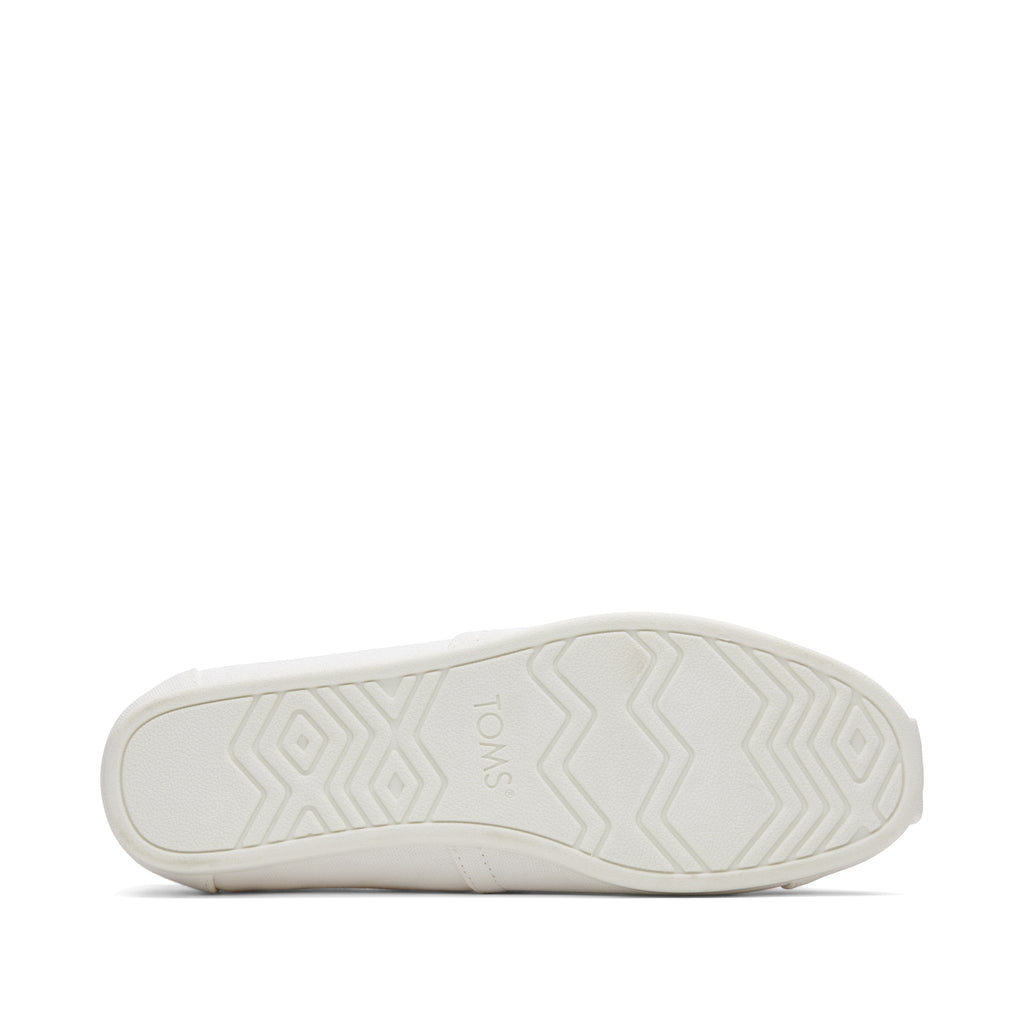 Alpargata White Recycled Cotton Canvas Bottom Sole View