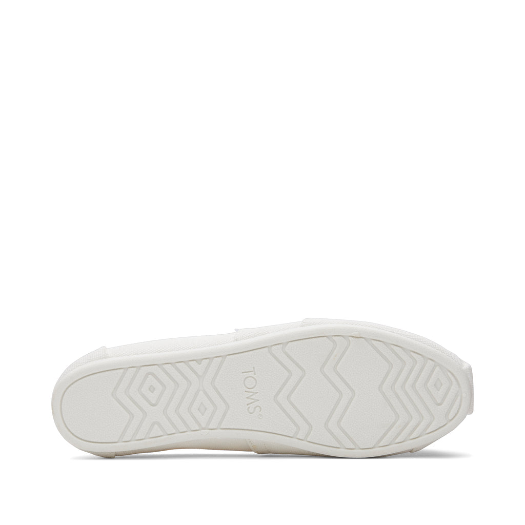 Alpargata White Recycled Cotton Canvas Bottom Sole View