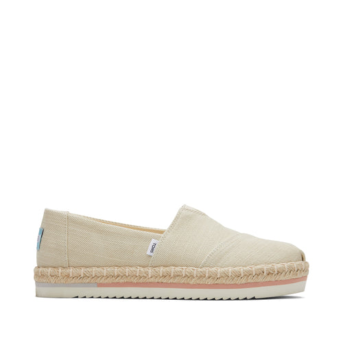 Alpargata Platform Rope Natural Espadrille Side View