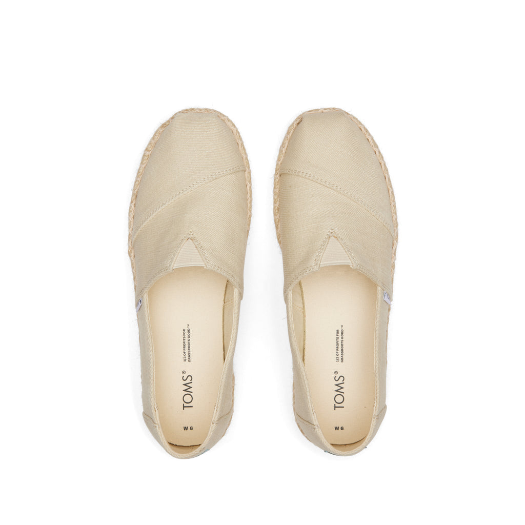 Alpargata Platform Rope Natural Espadrille Top View