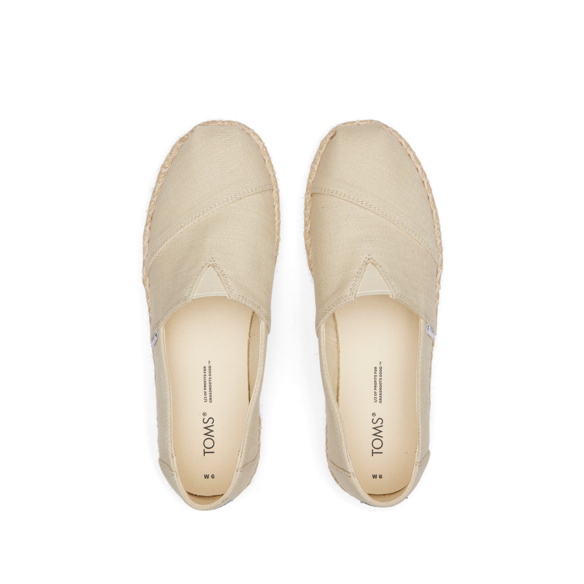 Alpargata Platform Rope Natural Espadrille Top View