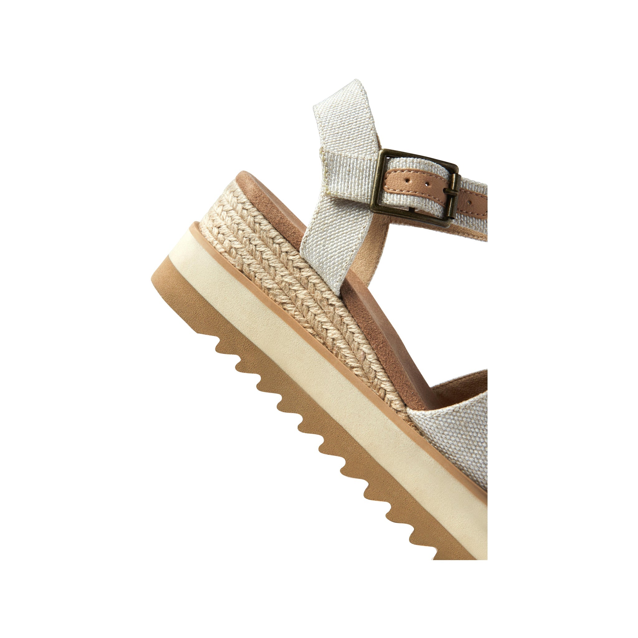 Detailed Image Of Diana Natural Wedge Sandal